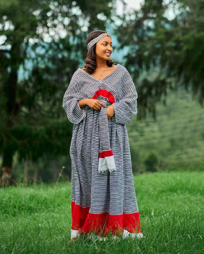 Oromo Cultural Dress Wollega Oromo Dress Handwoven Oromo Kemis