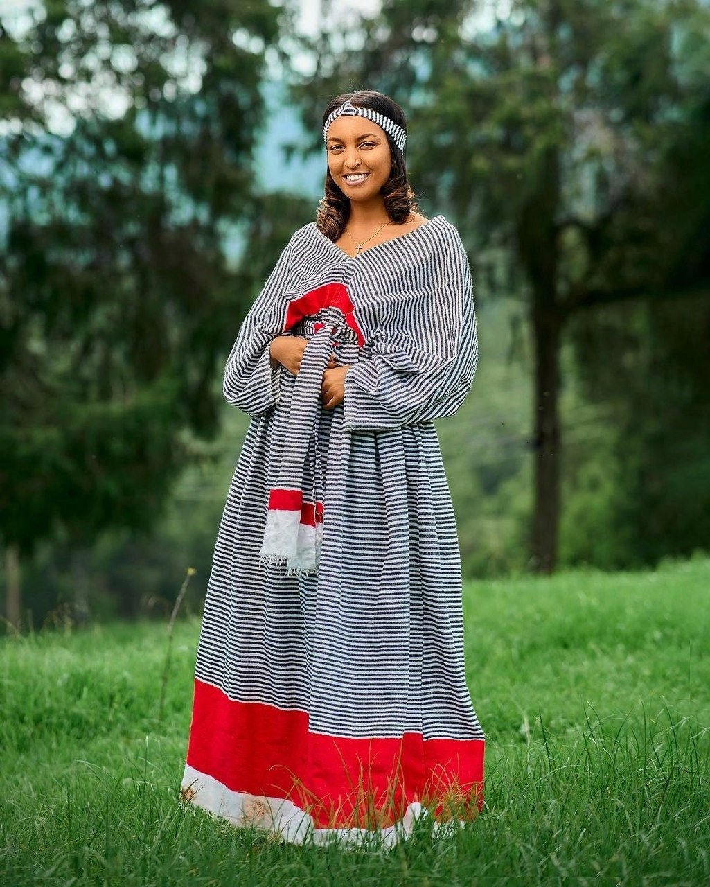 Oromo Cultural Dress Wollega Oromo Dress Handwoven Oromo Kemis