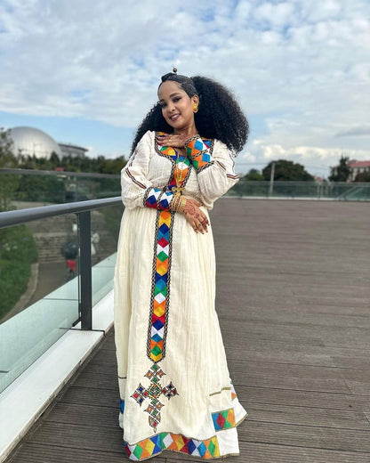 Ethiopian dress cultural dress Ethiopian habesha dress ሀበሻ ቀሚስ ሀበሻ ልብስ