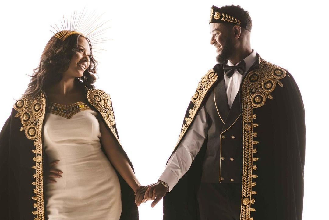Black Ethiopian Wedding Kabba for Couple's Custom Made es00104
