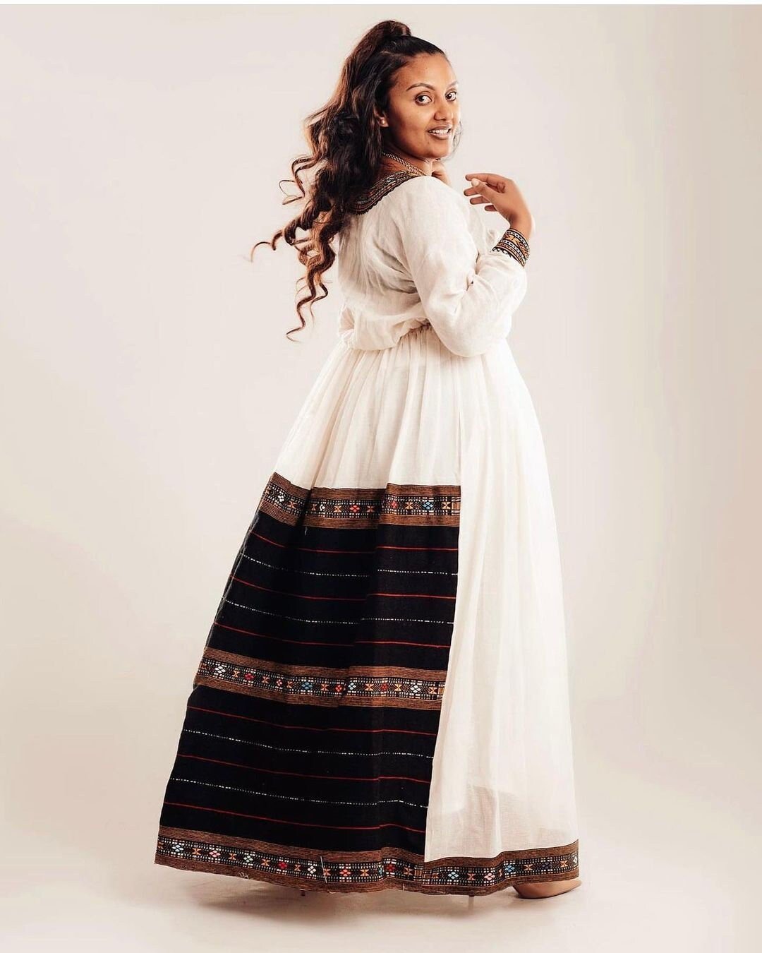 Handwoven Black Design Habesha Dress Habesha Kemis Habesha Libs es00144