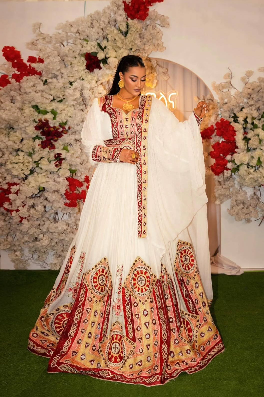 Royal Habesha Dress | Elegant Ethiopian Traditional Clothing for Women