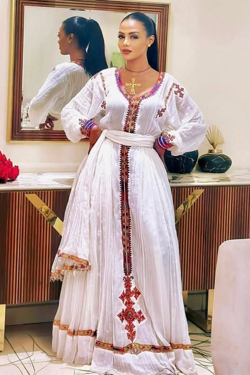 Traditional Ethiopian Dress Elegant Habesha Cloth & Authentic Ethiopian Clothing