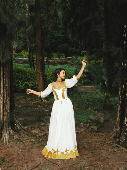 Luxury Habesha Dress for Women Handcrafted Ethiopian Clothing Habesha Kemis For Cultural Elegance 234