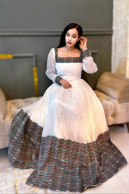 Elegant Habesha Dress Modern Ethiopian Clothing with Traditional Charm