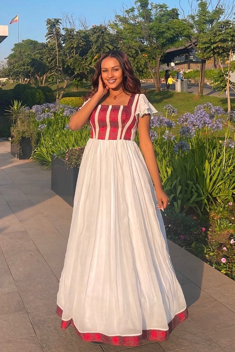Handcrafted Habesha Kemis Stylish Ethiopian Clothing for Cultural Celebrations