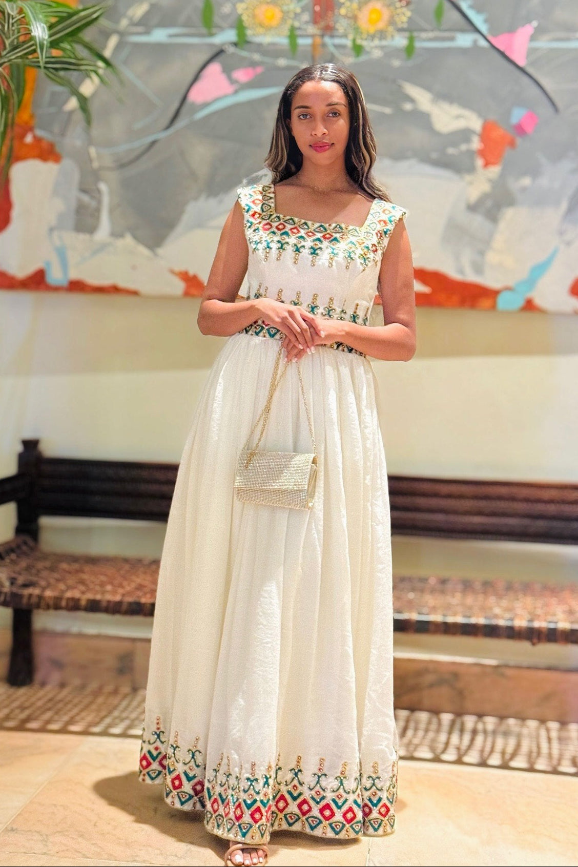 Radiant Habesha Dress Classic Traditional Ethiopian Clothing