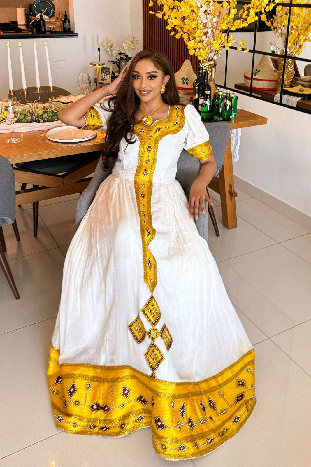 Graceful Habesha Dress Design Inspired by Ethiopian Traditional Craftsmanship