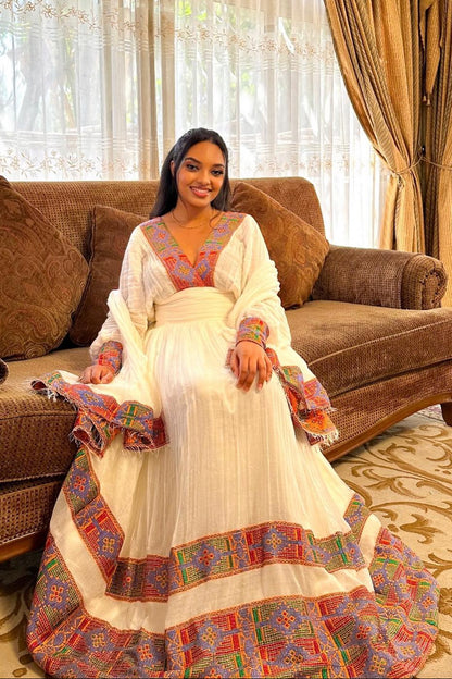 Habesha kemis timeless touch  refined habesha dress shaped by Ethiopian clothing heritage