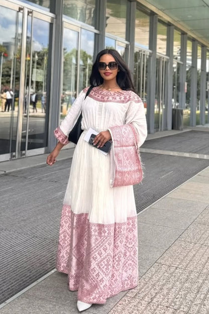 Elegant Habesha Kemis Tribute to Traditional Ethiopian Dress