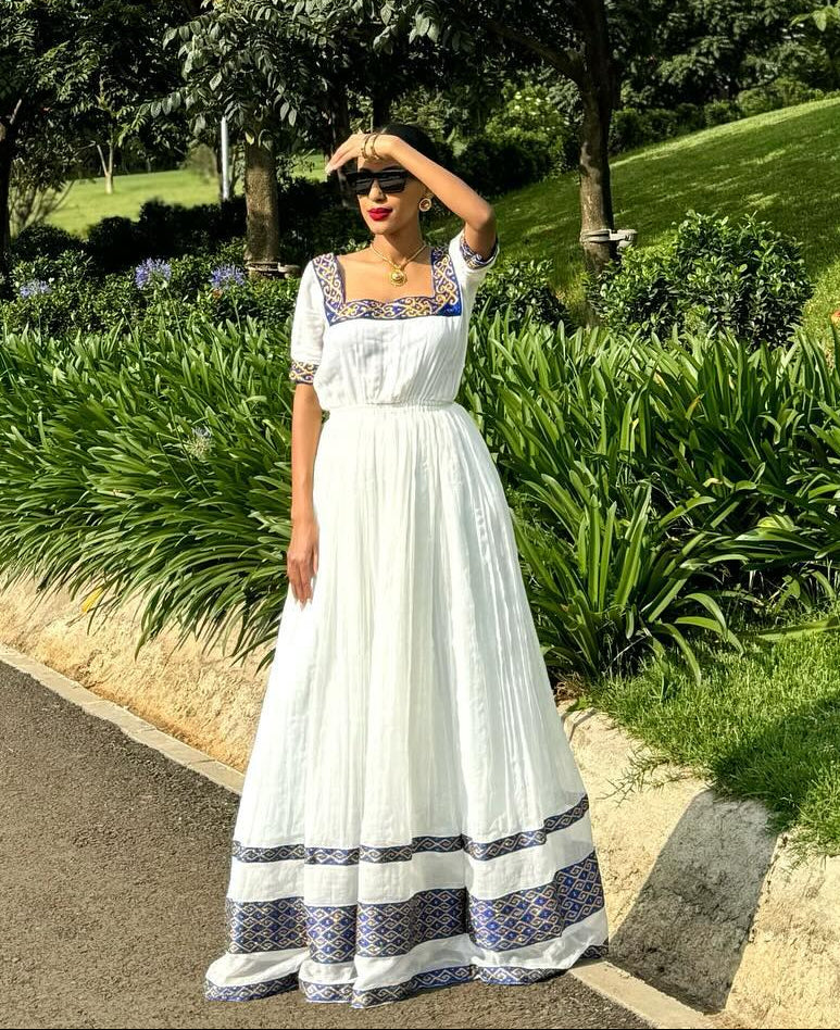 Authentic Habesha Kemis Elegant Habesha Dress & Traditional Ethiopian Clothing