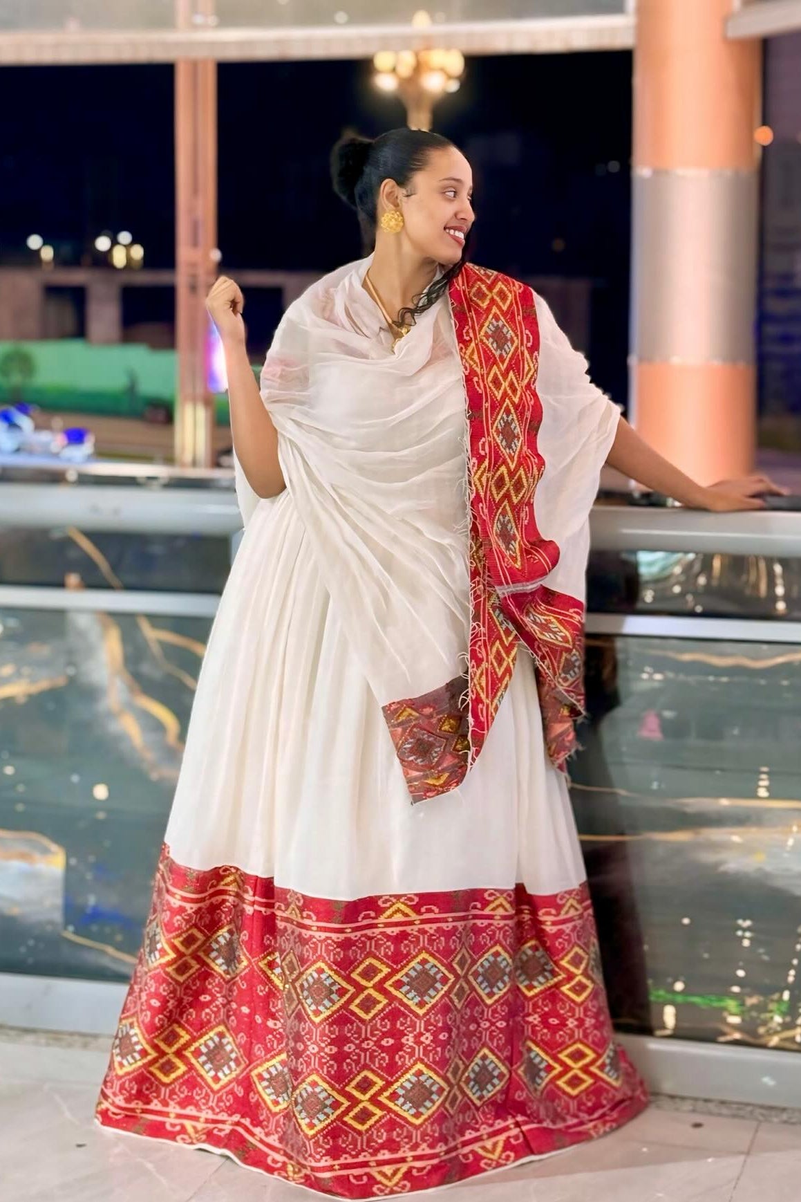 timeless cultural elegance Habesha kemis Colorful habesha dress Ethiopian Dress 362