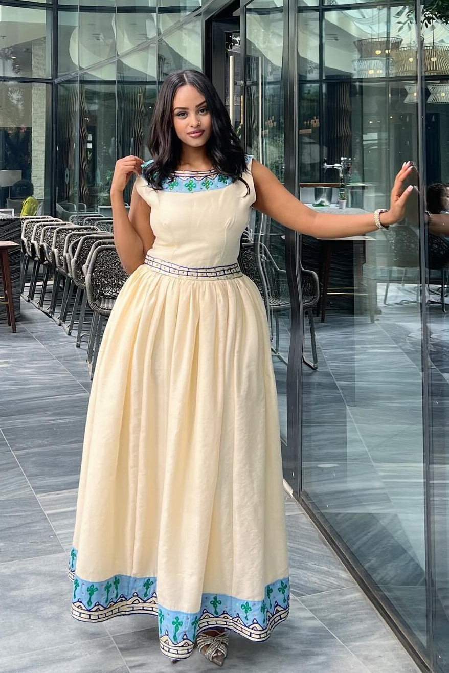 Habesha Kemis Elegant Habesha Dress and Traditional Ethiopian Dress