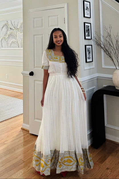 short sleeve habesha dress traditional ethiopian dress style