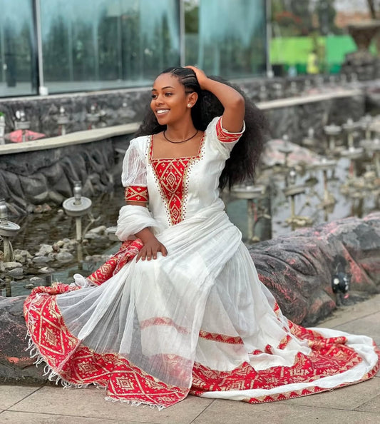 Habesha Dress Exquisite Timeless Traditional Ethiopian and Eritrean Cultural Wear