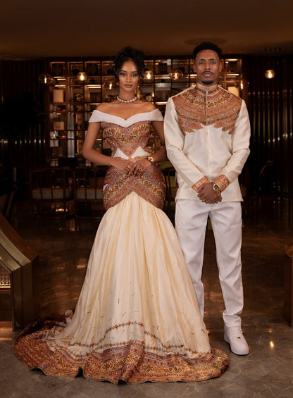 Luxury Ethiopian Wedding Outfits Premium Habesha Couple Clothing Online