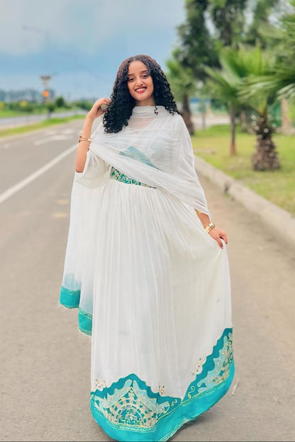 Beautiful Habesha Dress Habesha kemis For Special Events Traditional Ethiopian Dress 476