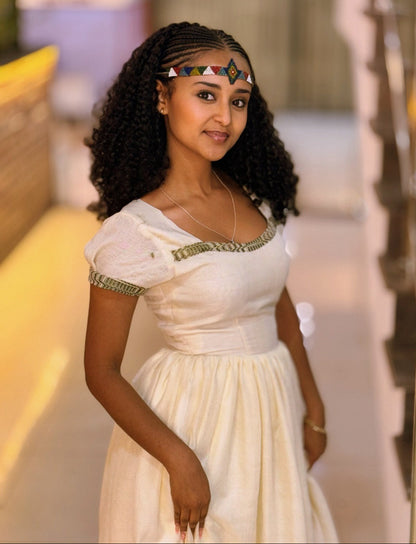 Short Sleeve Habesha Dress Beautiful Habesha Kemis Simple Design Ethiopian Dress 492