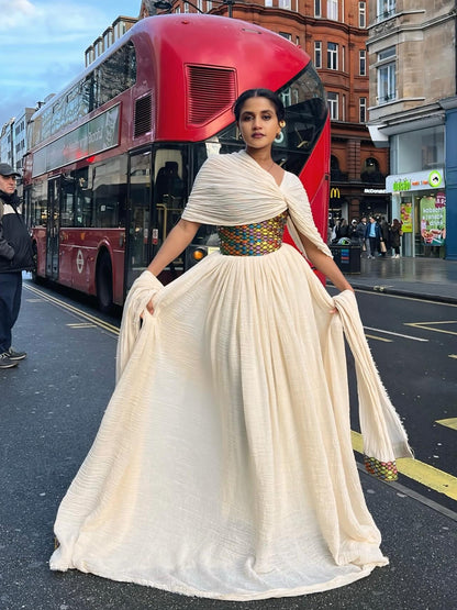 Beautiful Habesha Kemis Cultural Ethiopian Dress