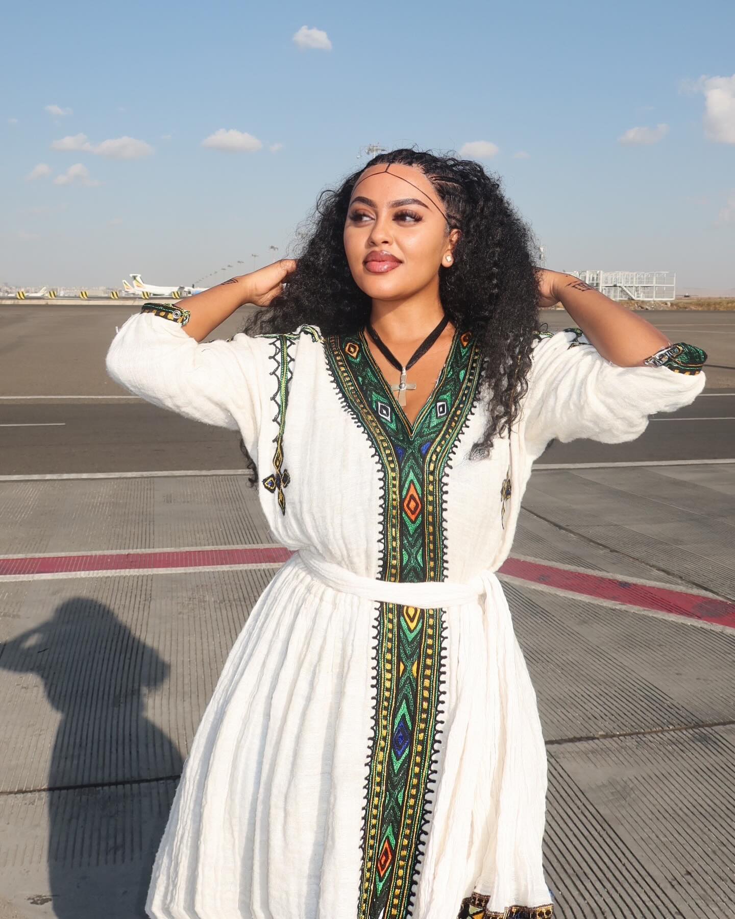 Elegant Colorful Habesha Dress Beautiful Habesha Kemis Style Handwoven Habesha Kemis 660