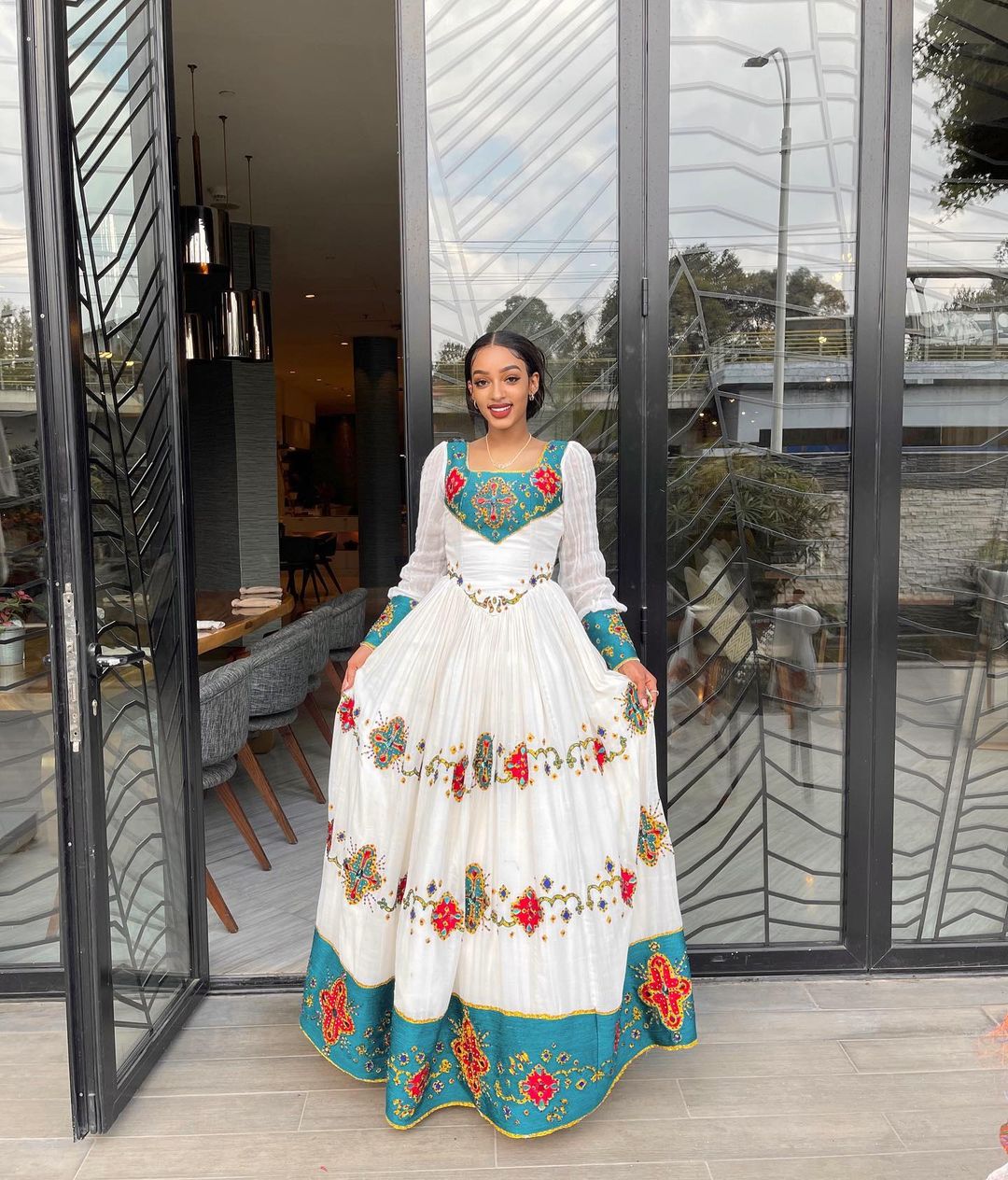 Vibrant allure habesha dress gorgeous stylish habesha kemis