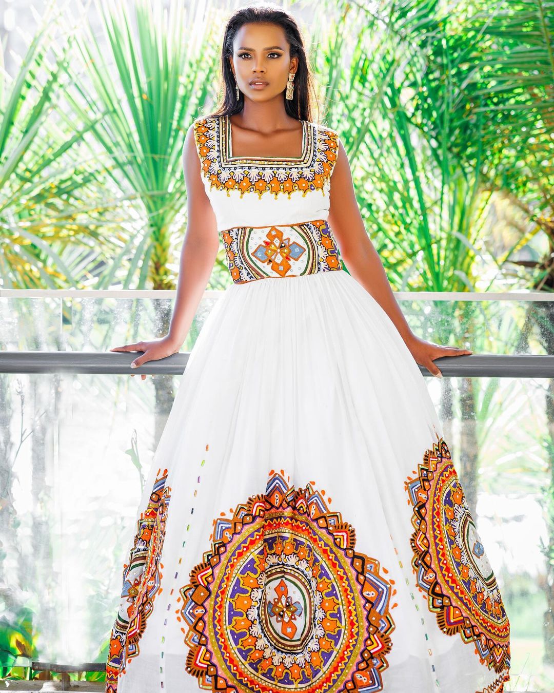 Exquisite Patterned Habesha Dress for Every Occasion Modern Habesha Kemis Simple Ethiopian Dress