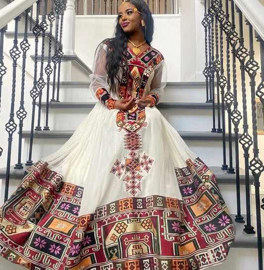 Exquisite Artistry Habesha Dress Modern Habesha Kemis Ethiopian Dress Style