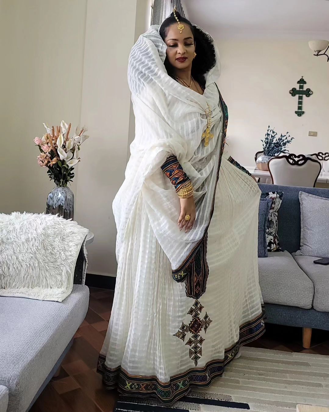 Cultural Habesha Dress Simple Habesha Kemis Ethiopian Dress Style Traditional Habesha Libs