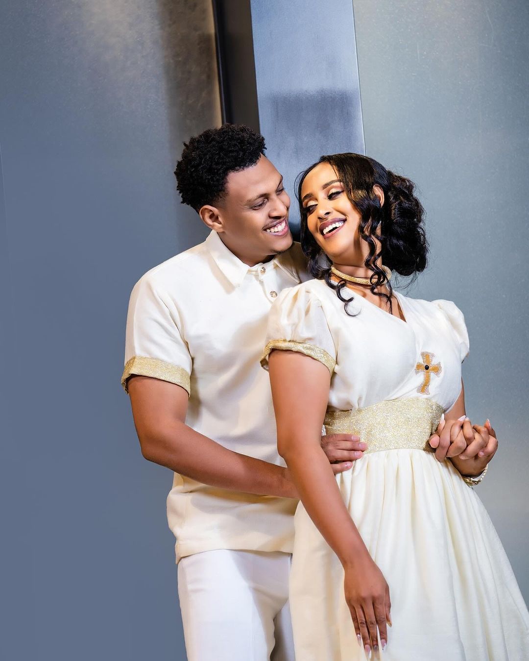 Simple Habesha Couples Outfit Modern Ethiopian Outfit Matching Couples Outfit