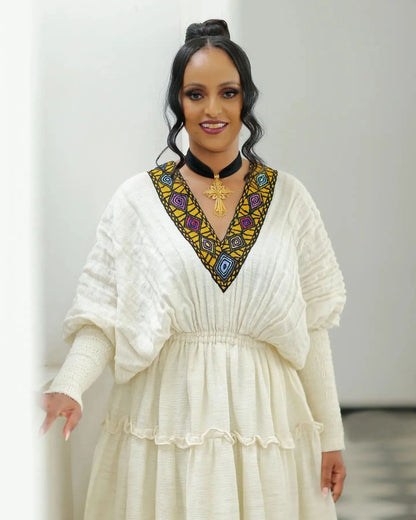 Cultural Gorgeous Design Habesha Dress Habesha Kemis Modern Ethiopian Dress Style