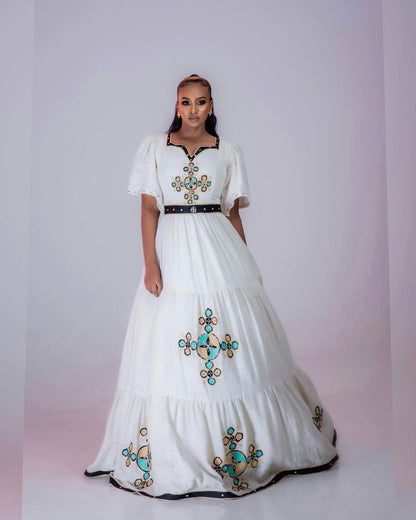 Timeless Elegant Habesha Dress Modern Ethiopian Habesha Wedding Dress