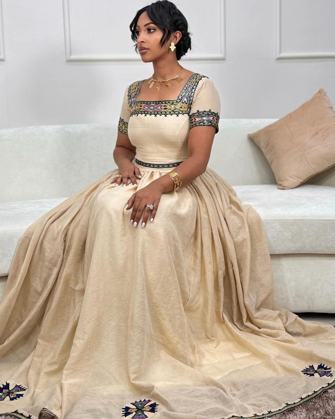 Gorgeous Tilet Modern Habesha Dress Habesha Kemis Design