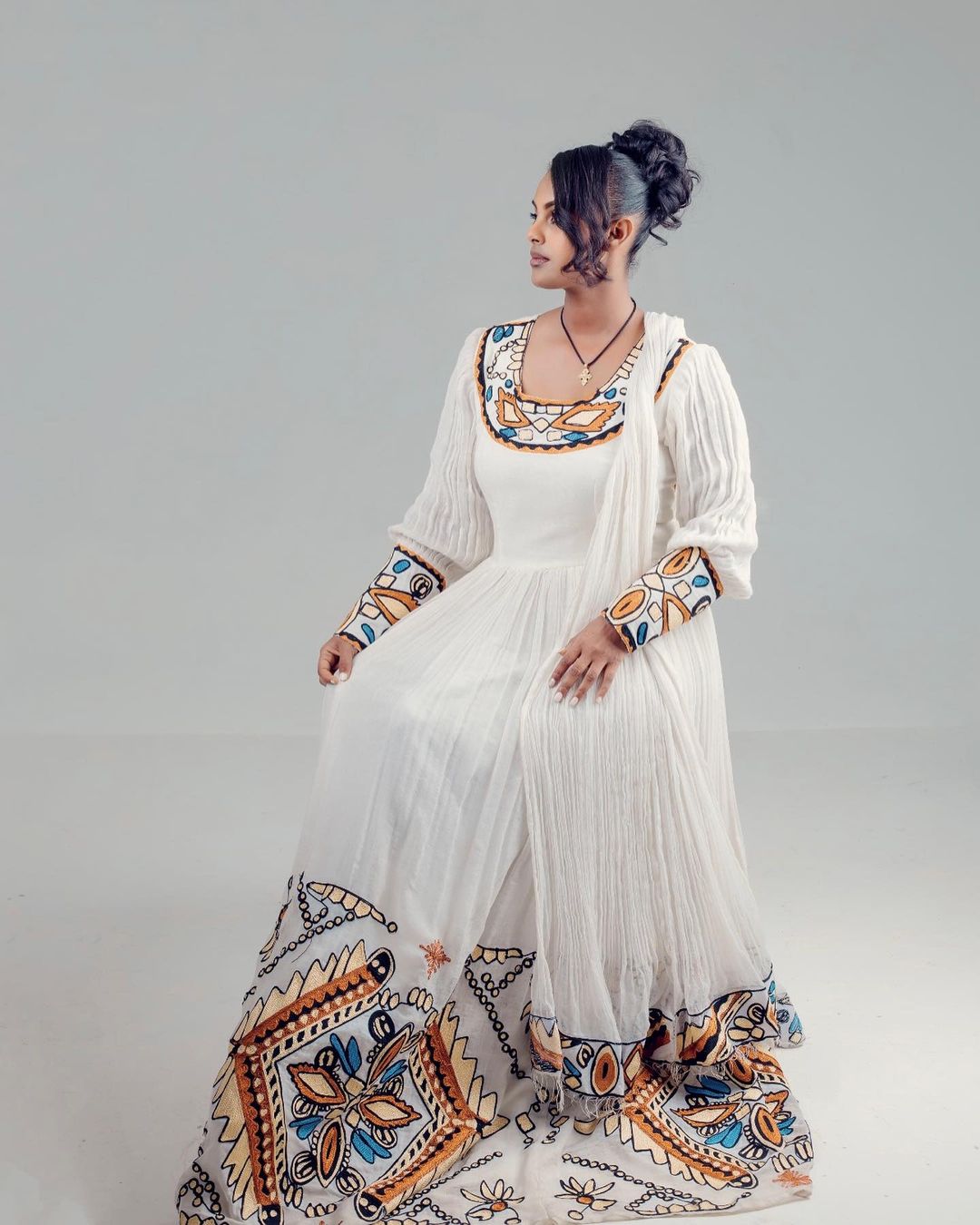 Adorn Yourself in Elegance Exquisite Habesha Dress for Every Occasion