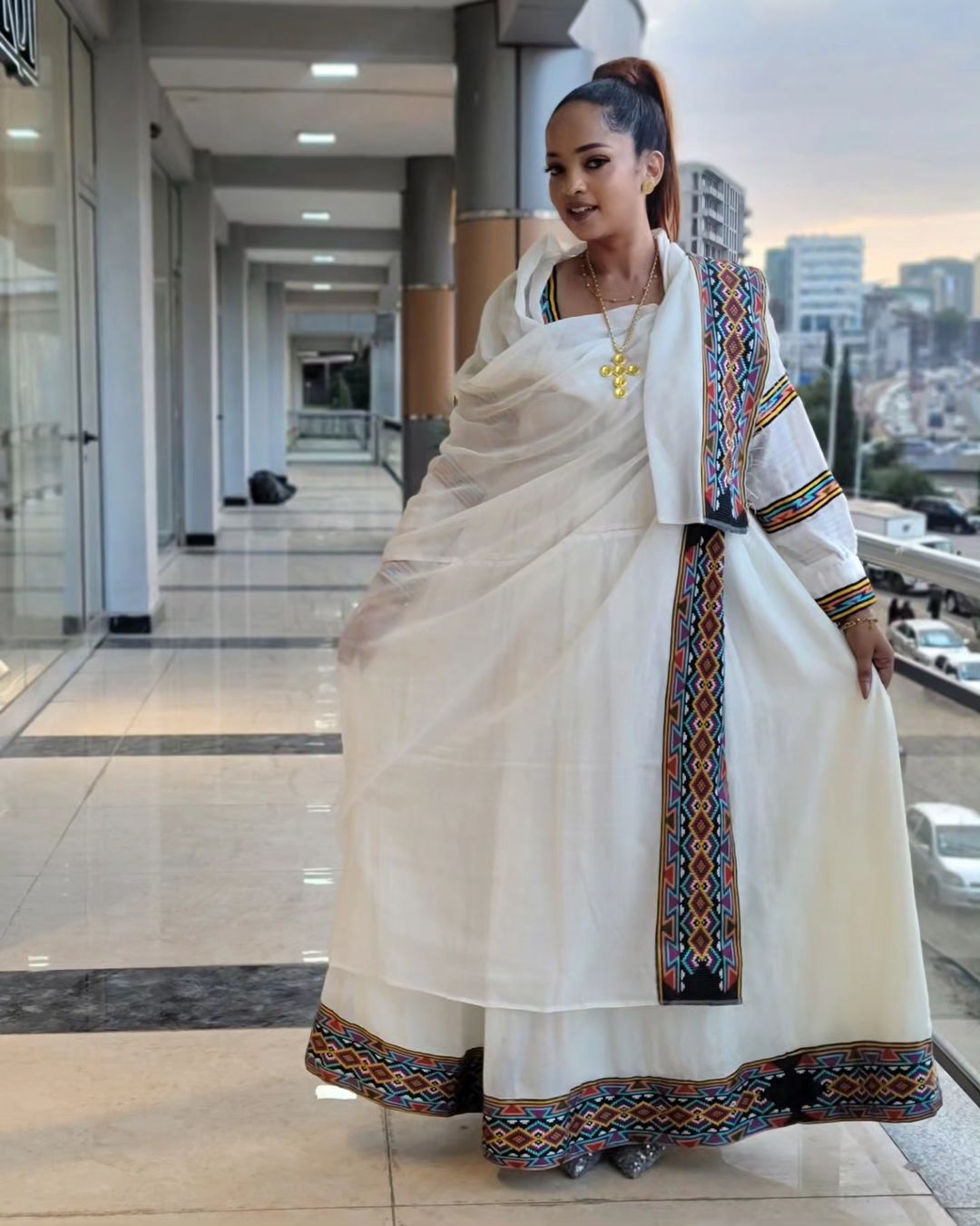 Simple Yet Gorgeous Habesha Dress: Ethiopian Traditional Habesha Kemis