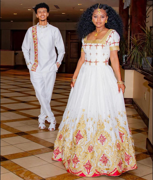 Gorgeous Habesha Couples Outfit