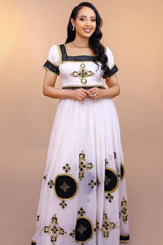 Simple Black Habesha Dress Modern Ethiopian Dress Habesha Kemis Design
