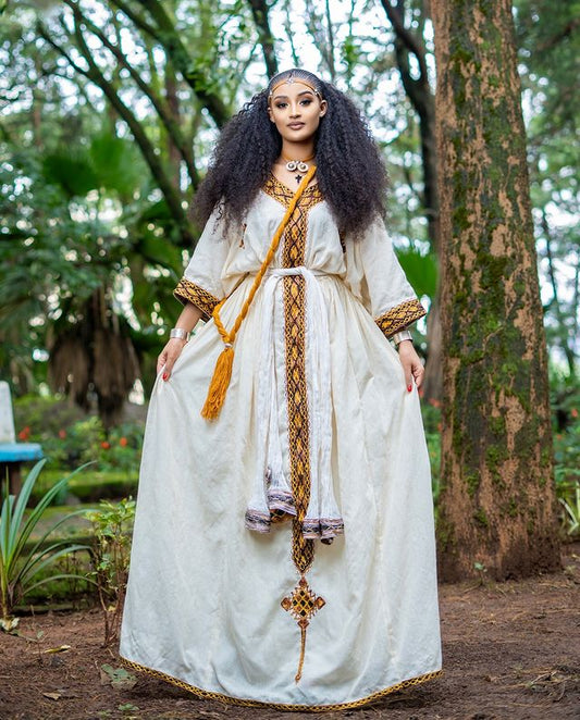 Light Color Habesha Kemis 