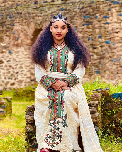 Beautiful Ethiopian Traditional Dress with Timeless Charm Habesha Dress