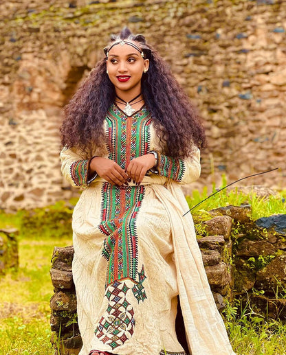 Beautiful Ethiopian Traditional Dress with Timeless Charm Habesha Dress