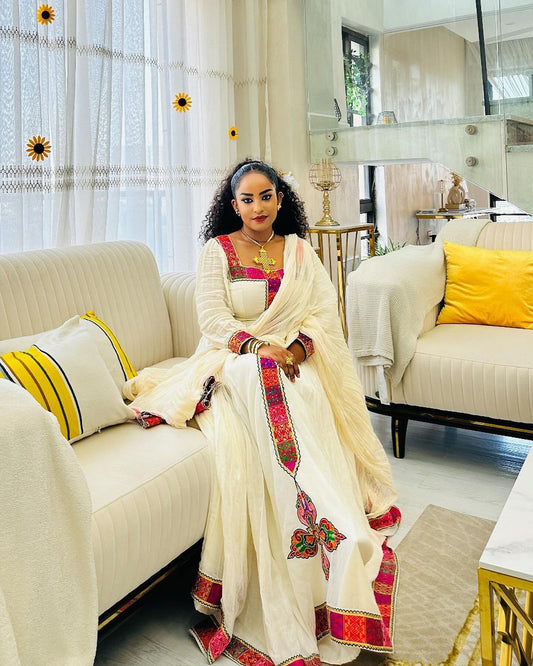 Ravishing Golden Habesha Dress