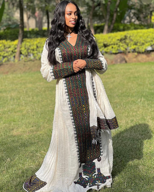 Royal Cultural Look with Traditional Ethiopian Dress