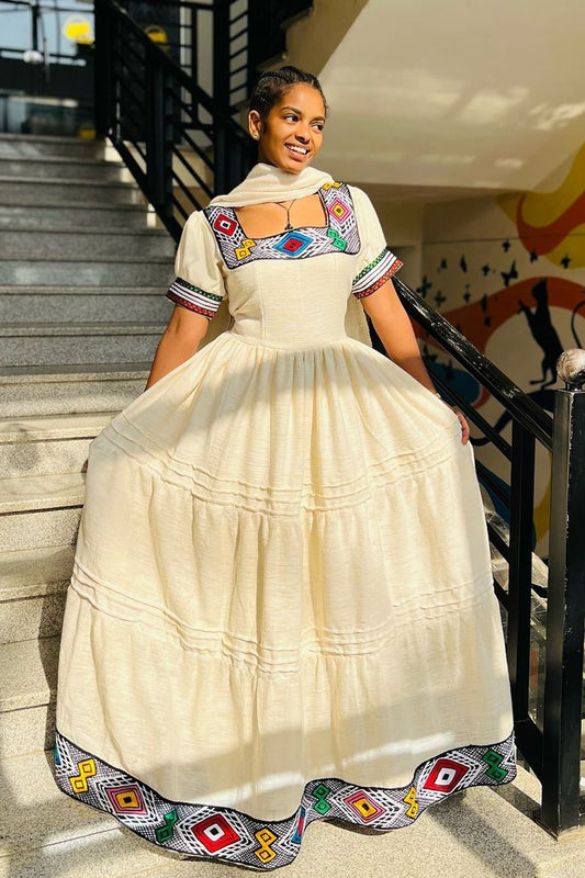 Festive Look in Ethiopian Traditional Dress