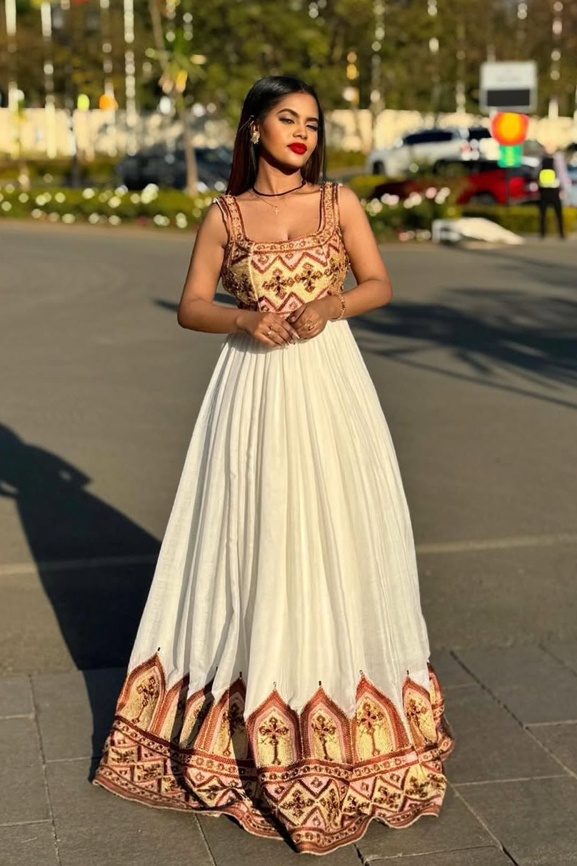 Adorable Colorful Habesha Dress