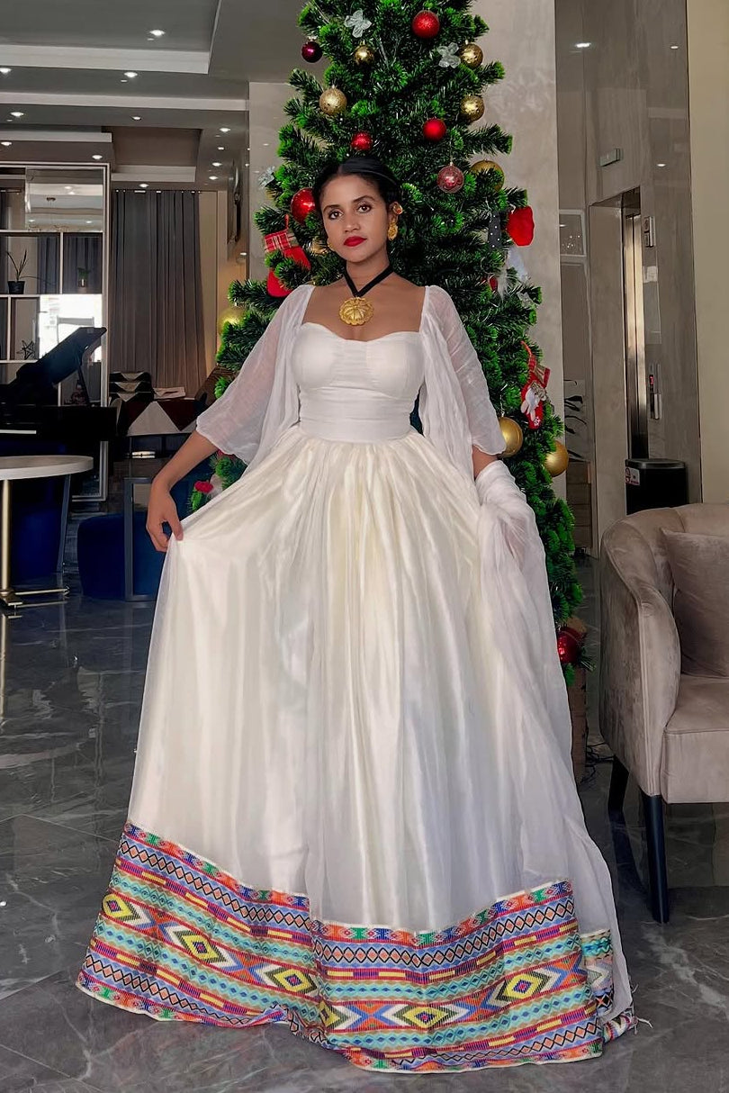 Stylish Flowy Ethiopian Dress