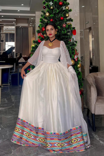 Stylish Flowy Ethiopian Dress