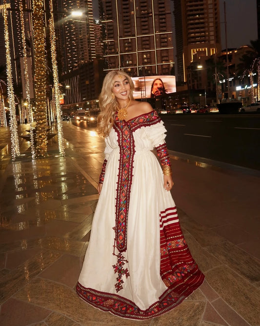 Mesmerizing Dark Red Traditional Dress