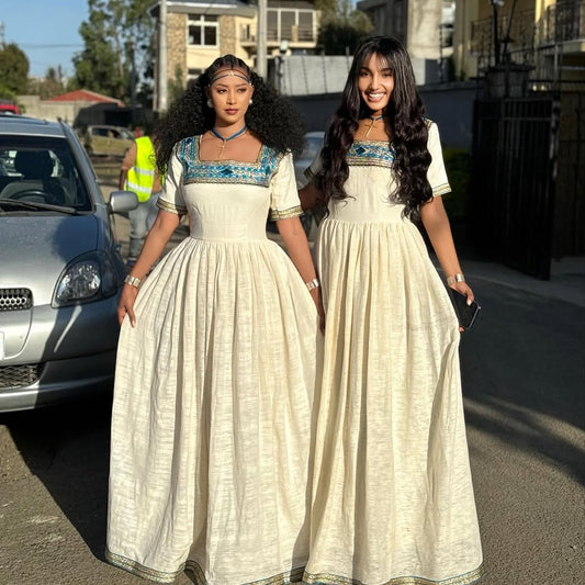 Glamourous Blue Ethiopian Clothing