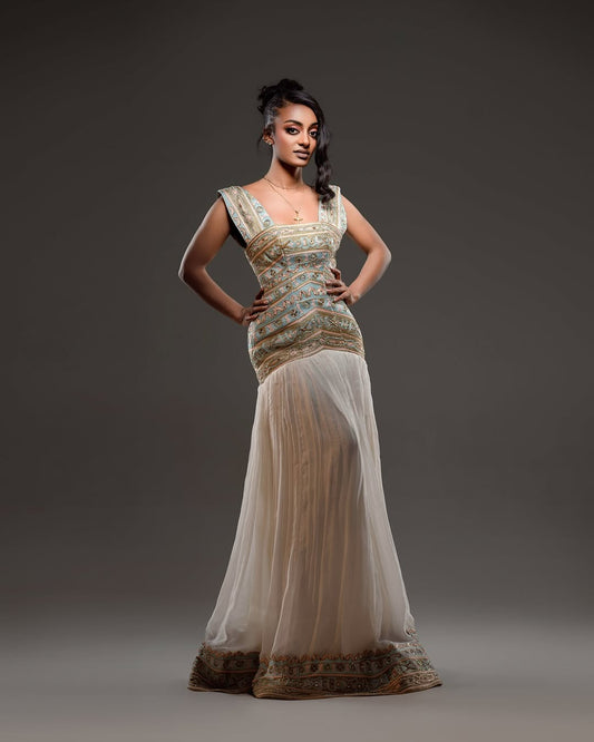 Classic Ethiopian Habesha Dress Mermaid Contoured Design Cultural Fashion