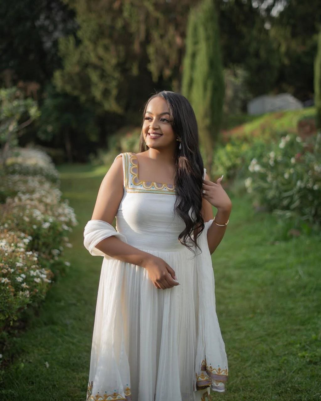 Elegant Habesha Dress with Exquisite Embroidery a Perfect Choice for Festive Celebrations