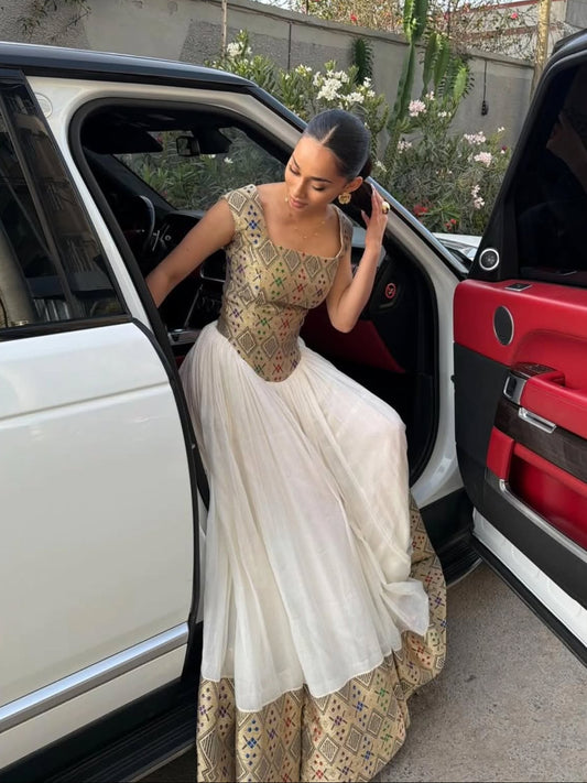 Handwoven Habesha Dress | Classic Ethiopian Traditional Clothing